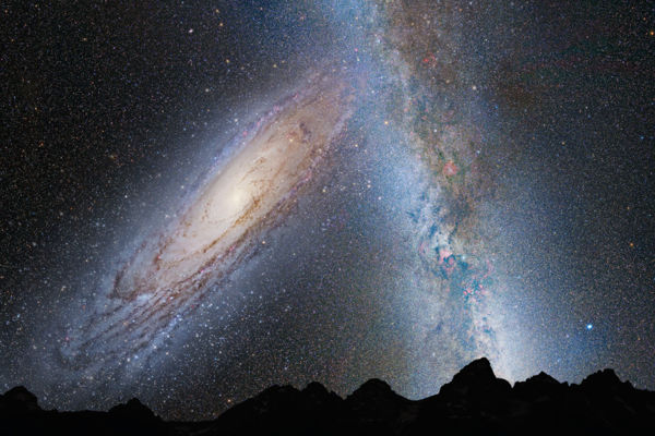 Andromeda Collides with the Milky Way