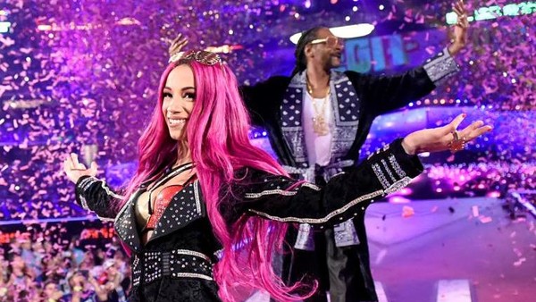 Sasha Banks Snoop Dogg WrestleMania 32