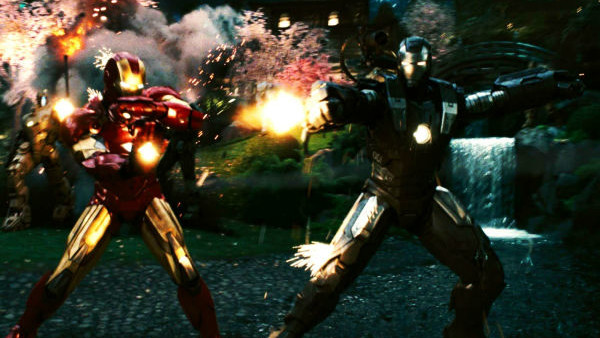 Iron Man 2 Drone Fight