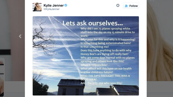 Kylie Jenner Chemtrails