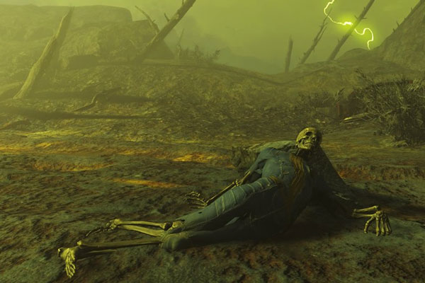 fallout 4 glowing sea skeleton