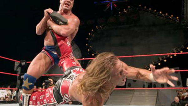 Kurt Angle Shawn Michaels Vengeance 2005