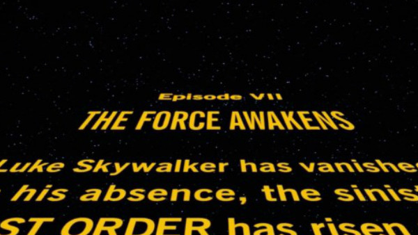 Star Wars The Force Awakens opening crawl