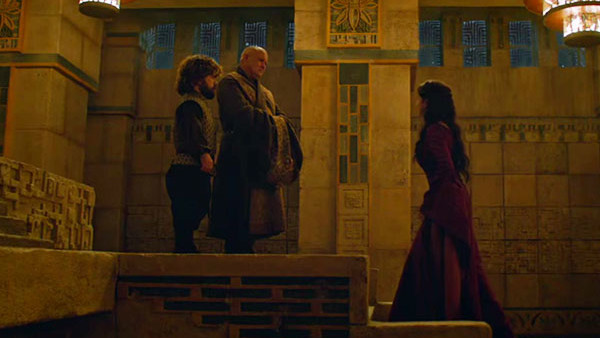 Game Of Thrones Red LAdy Varys Tyrion 2