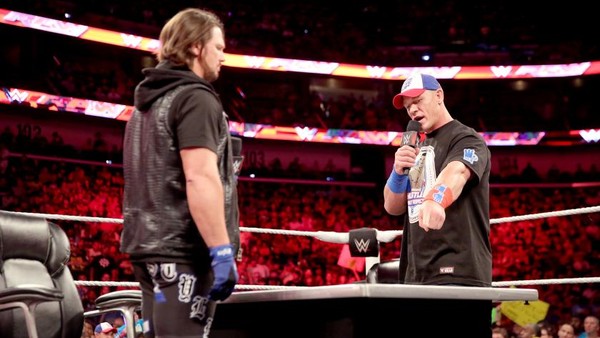 aj styles john cena