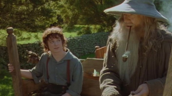 lord of the rings book frodo and gandalf gollum