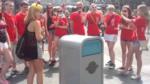 Disney World Trash Can