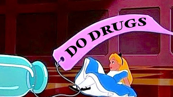 does alice in wonderland have to do with drugs