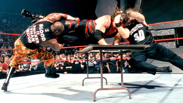 Dudley Boys 3D Kane through a table 2003
