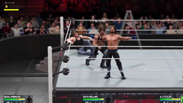 Aj Styles Ladder Match WWE 2K17