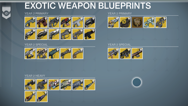 destiny exotics