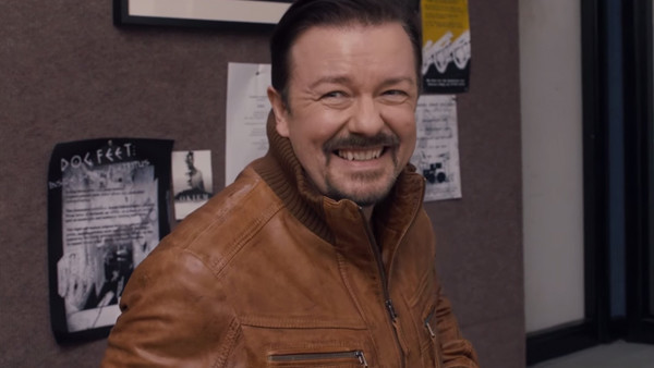 David Brent Ricky Gervais Laughing