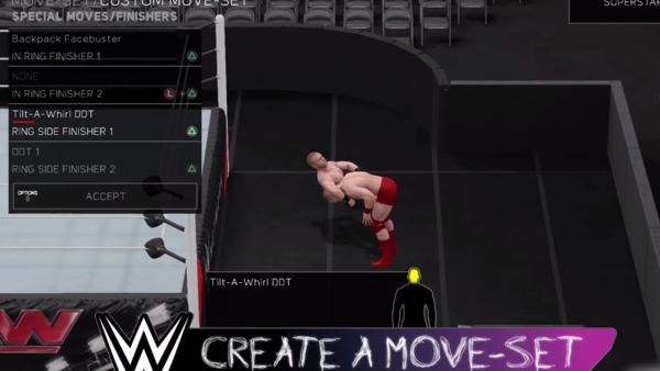 Create A Move Set WWE 2K17