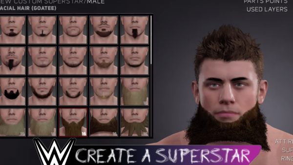WWE 2K17 Beards