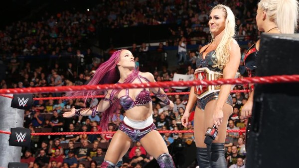 Sasha Banks Slap Charlotte