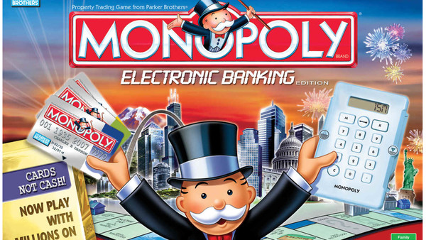 Monopoly electronic banking credit card