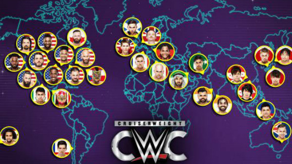 WWE Cruiserweight Classic Globe Map