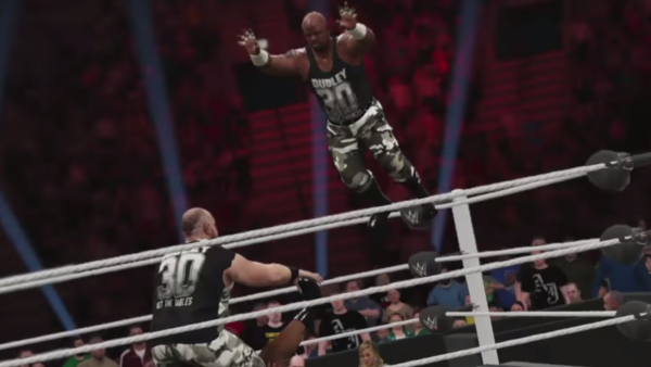 Dudleys FLying headbutt WWE 2K17