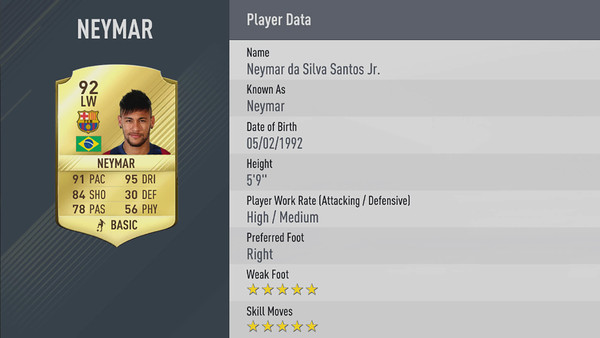 Neymar FIFA 17