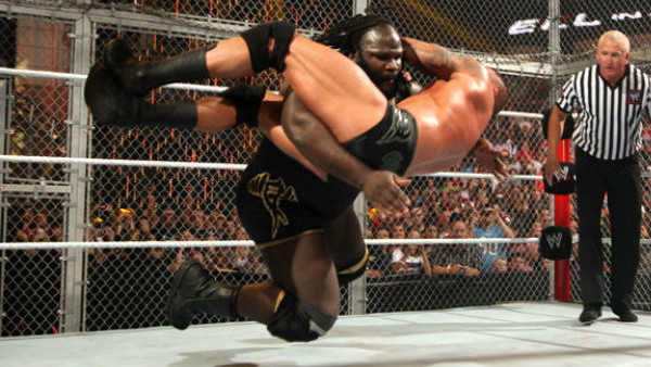 Mark Henry Randy Orton Hell In A Cell 2011 Worlds Strongest Slam