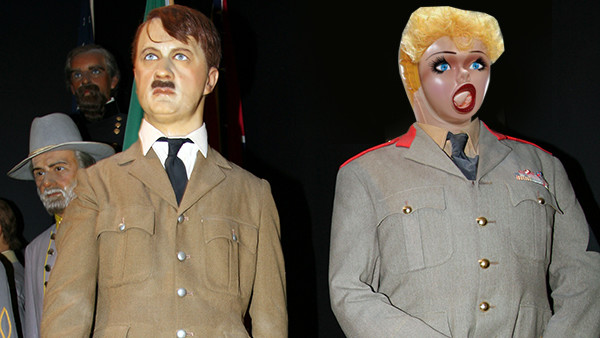 Hitler Waxwork With Doll