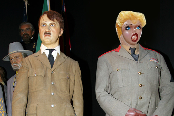 Hitler Waxwork With Doll