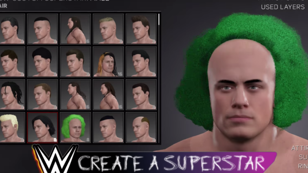 WWE 2K17 Creation Doink Hair
