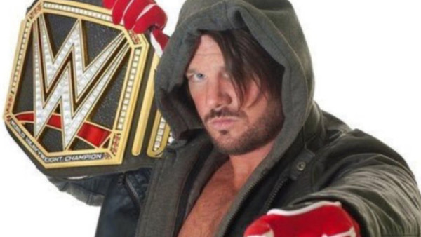 aj styles wwe champion