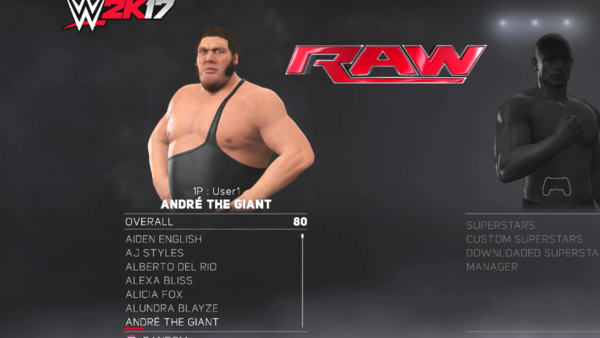 Andre The Giant WWE 2K17