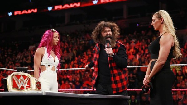 sasha banks charlotte mick foley