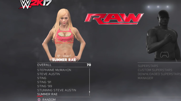 Summer Rae WWE 2k17