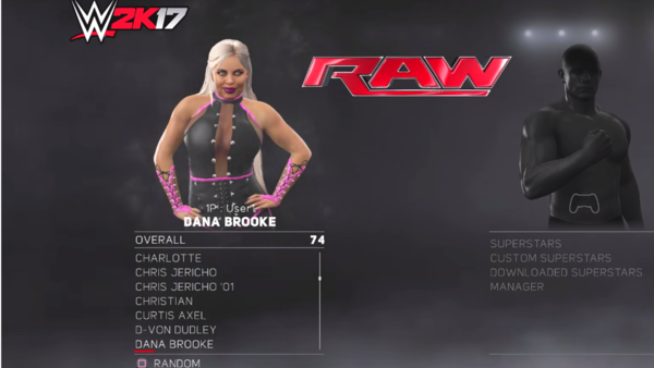 Dane Brooke WWE 2k17