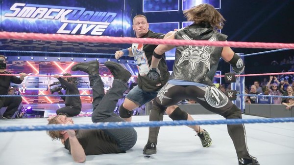 AJ Styles, Dean Ambrose John Cena