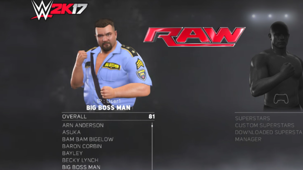 Big Boss Man WWE 2K17