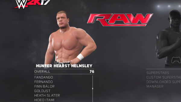 Hunter Hearst Helmsley WWE 2k17
