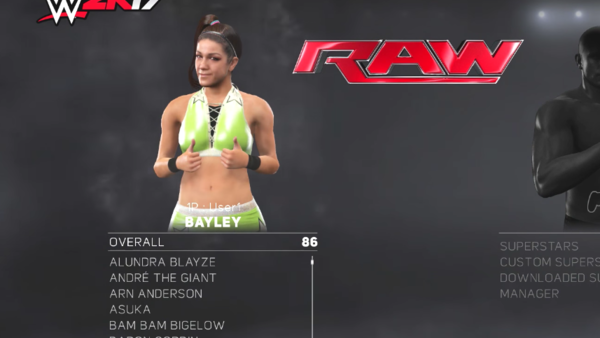 Bayley WWE 2K17