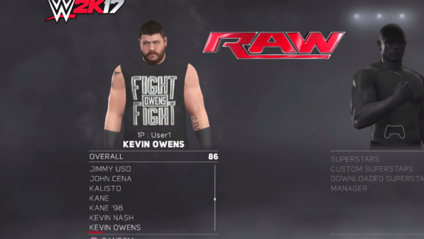 Kevin Owens WWE 2k17