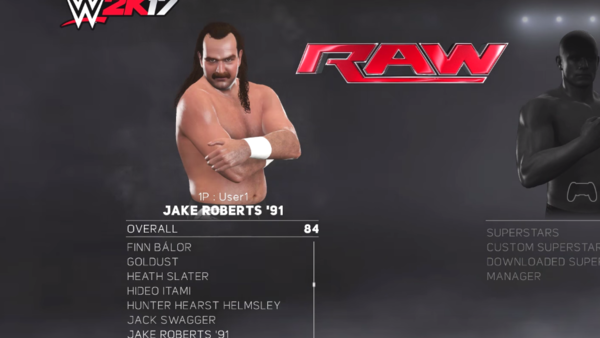 Jake Roberts 91 WWE 2k17