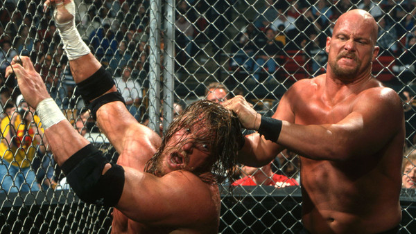 Steve Austin Triple H Hell in a Cell Armageddon 2000