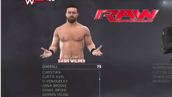 Dash Wilder WWE 2K17