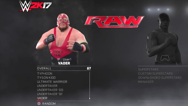 Vader WWE 2k17