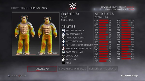 God Harambe WWE 2k17