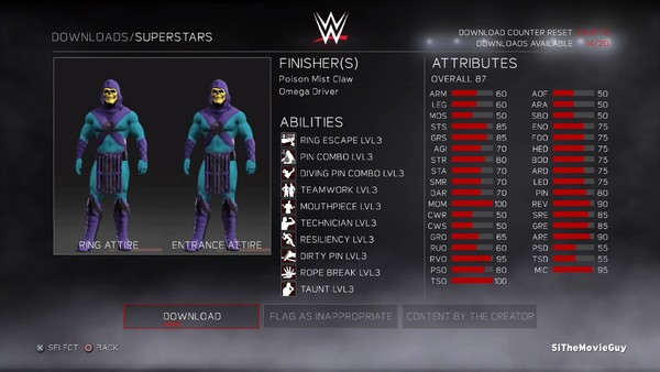 Skeletor WWE 2k17