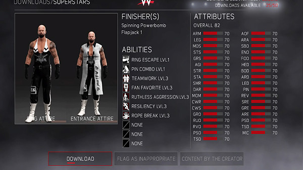 Luke Gallows Stats