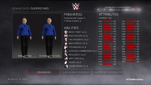 Hilary WWE 2k17