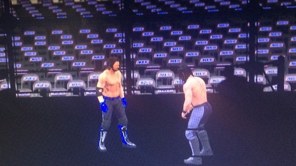 WWE 2K17 AJ Styles Seth Rollins