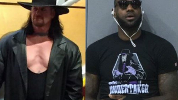 Lebron james deals undertaker shirt