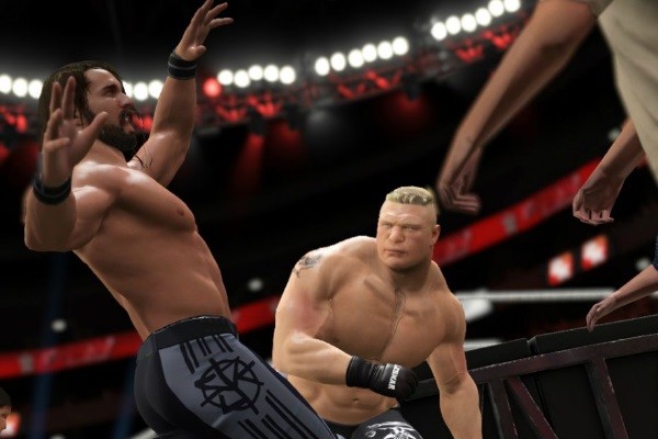 WWE 2K17 Brock Lesnar Seth Rollins