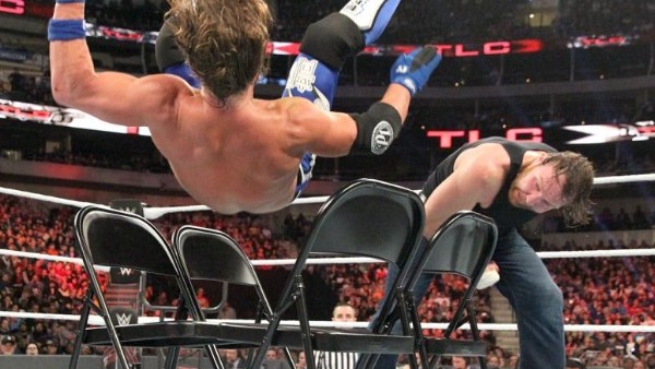 WWE TLC 2016 AJ Styles Dean Ambrose