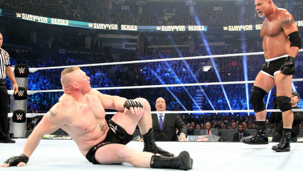 27 Goldberg Brock Lesnar Survivor Series